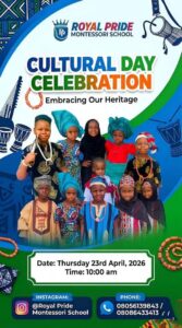 Celebrating Royal Pride Montessori School Cultural Day